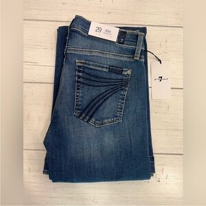 7 For All Mankind Dojo Original Jeans NWT Size 29 7FAMK Authentic Blue Malmo